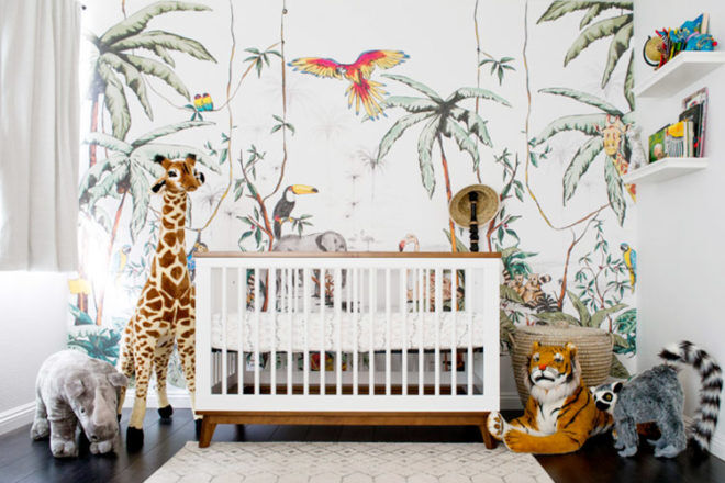 Théme de chambre d'enfant jungle