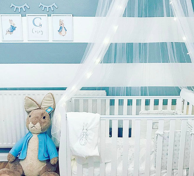 Thème de chambre d'enfant Peter Rabbit