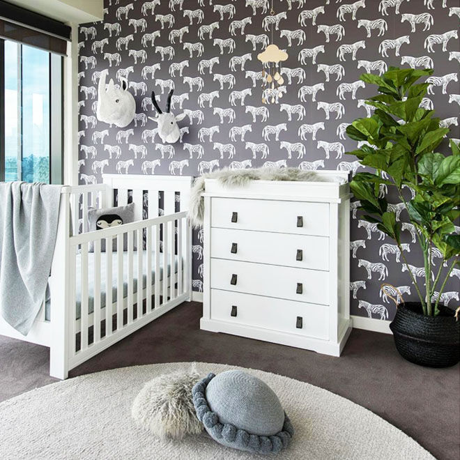 Zebra nursery theme