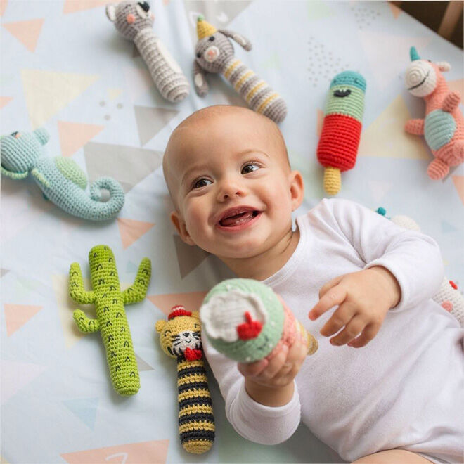 Weegoamigo crochet rattle