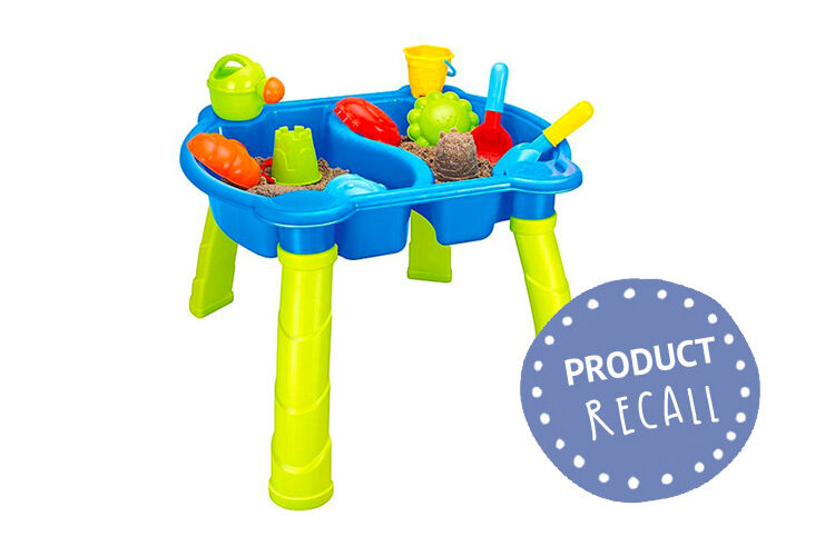 sand and water table baby bunting