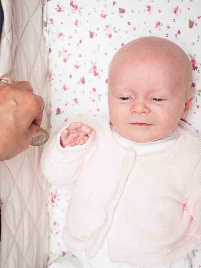 Scotland birth ritual silvering the baby