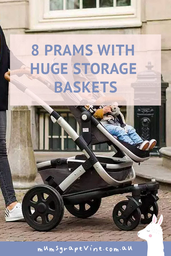 stroller with big storage basket