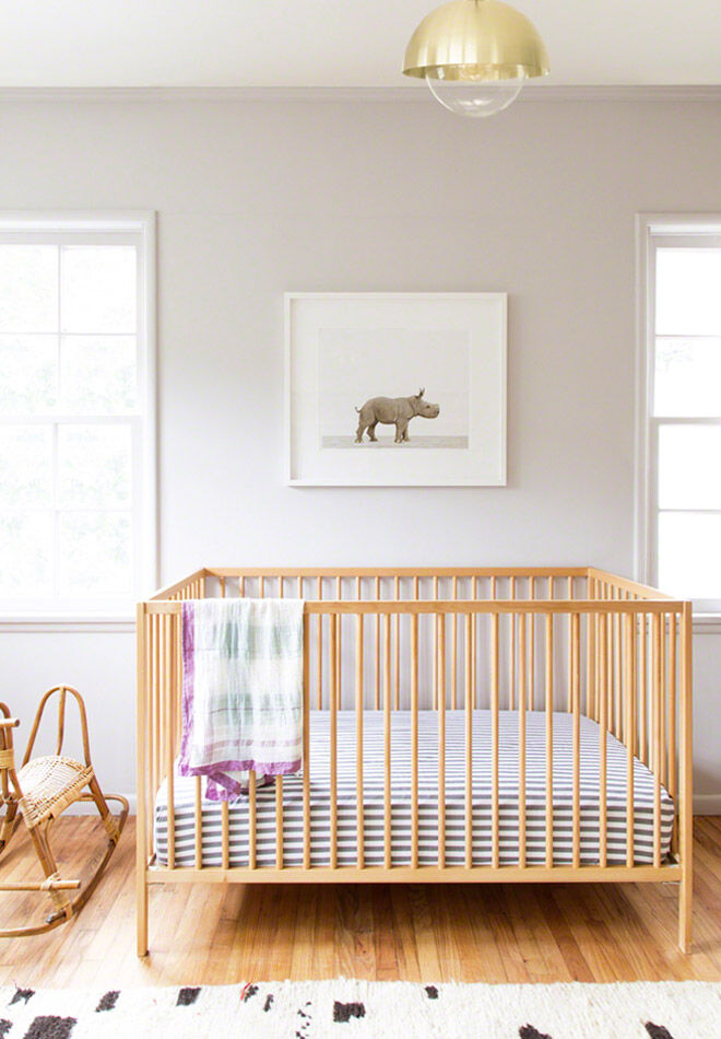 timber baby cot