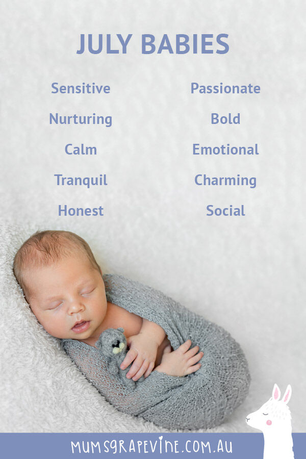 Characteristics Of Babies Born In July