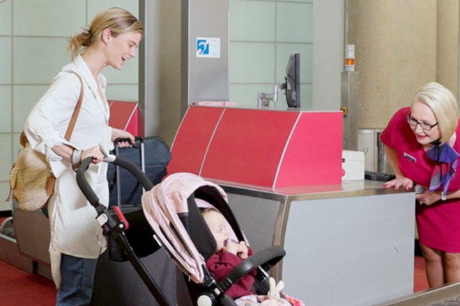 checked baggage travelling with infant