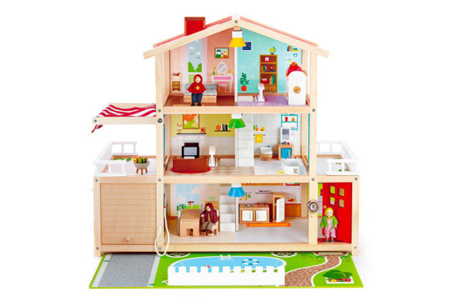 wooden family for dolls house