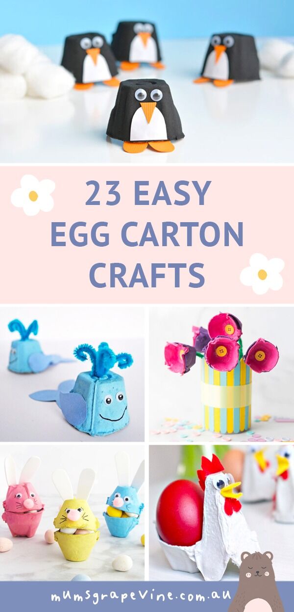 23 easy egg carton crafts for kids Mum's Grapevine