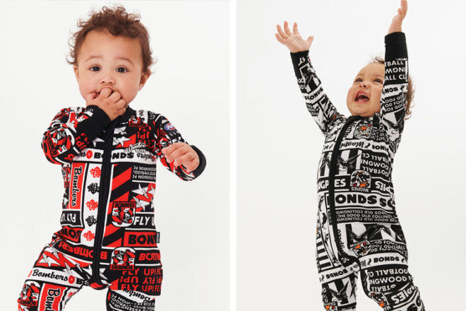bonds afl onesies