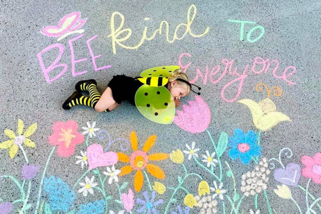 Mum and daughter's delightful chalk art adventures | Mum's Grapevine