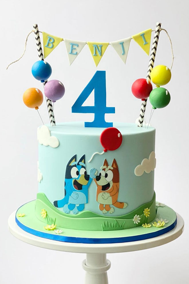 Bluey Birthday Cake Ideas / Amazon Com 24pc Bluey And Bingo Party