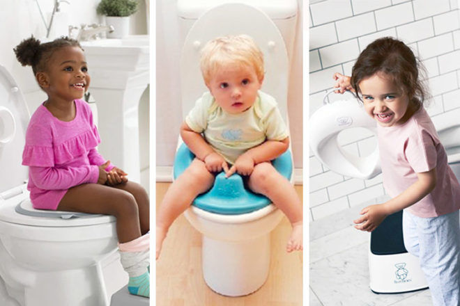Baby Children Kids Toilet Potty Adjustable Step Stool Training Seats Chair FI