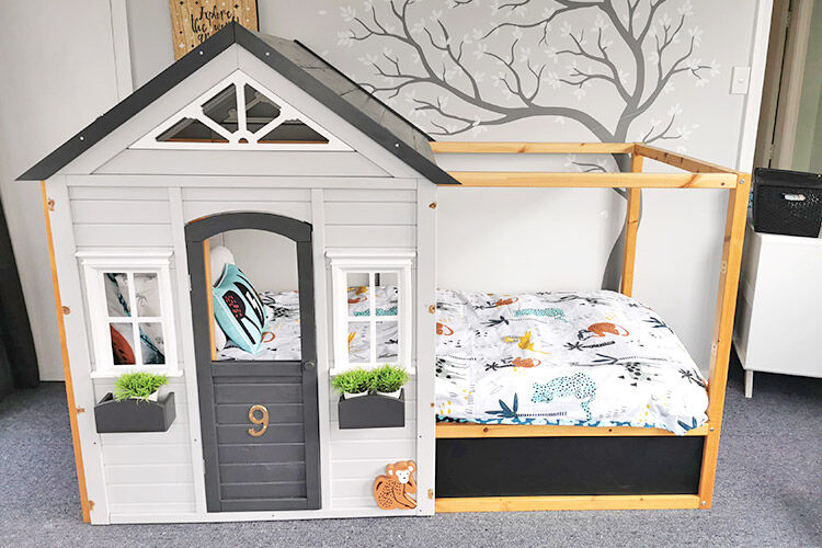 kids cubby bed
