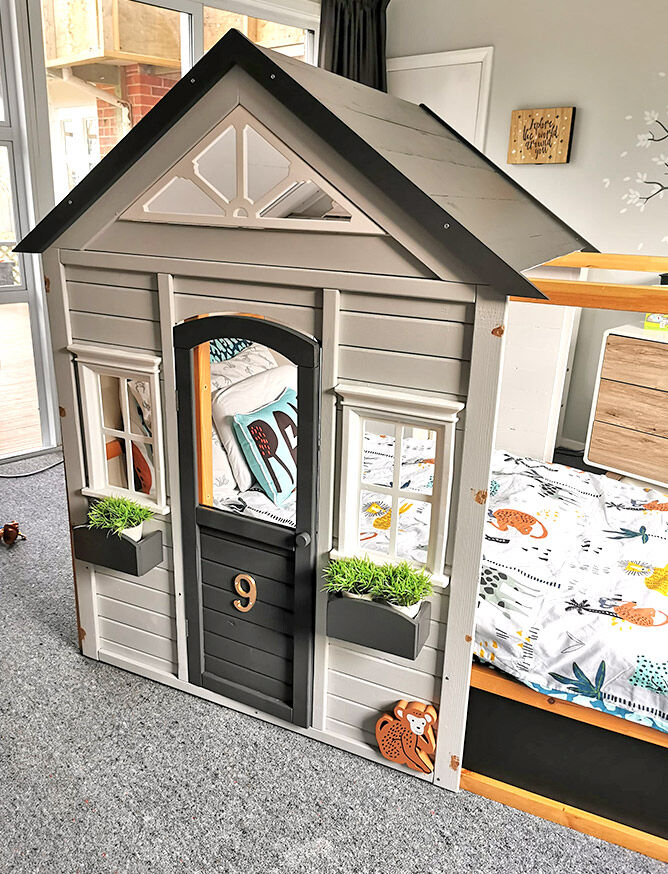 Epic Kmart cubby house + IKEA toddler bed hack Mum's Grapevine