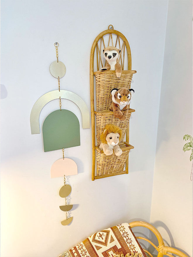 Hayden's earthy rattan big boy room Mum's Grapevine