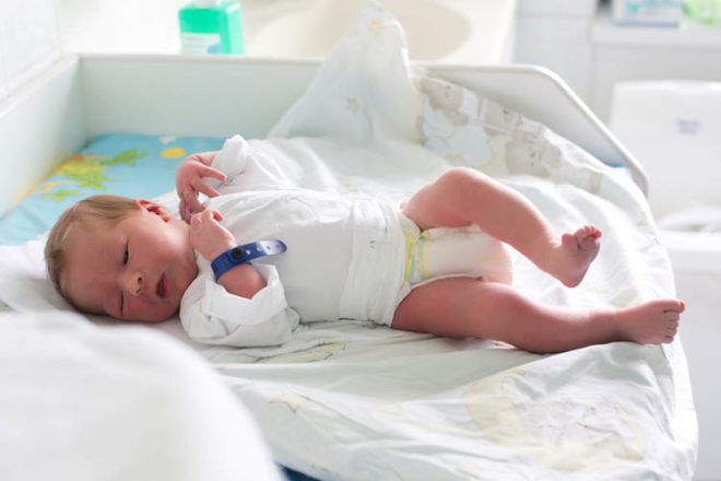Newborn baby in hospital