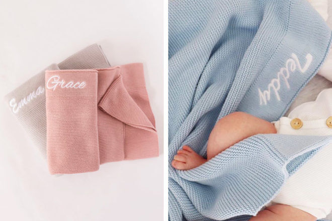 personalised swaddle blanket australia