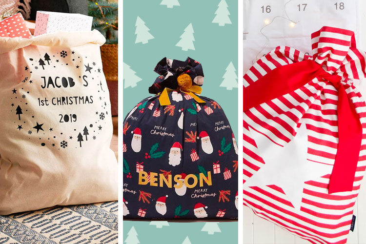 santa sack with initial