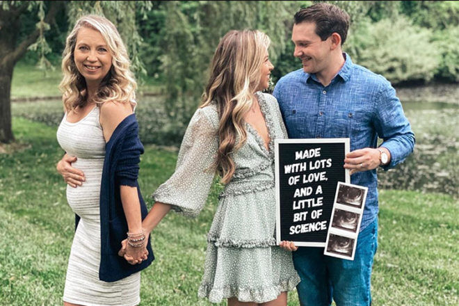 Woman gives birth to granddaughter