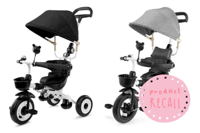 Urgent recall: Popular baby trikes too 